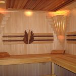 Linden, abash et cèdre canadien pour le mobilier du hammam