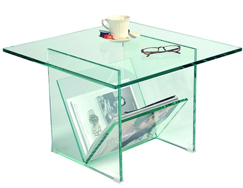 Étagère en verre