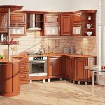 Petite cuisine en bois avec bar