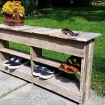 Etagère à chaussures des planches pour la rue faites-le vous même