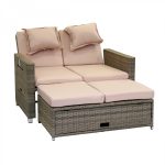 Canapé convertible en rotin pliant