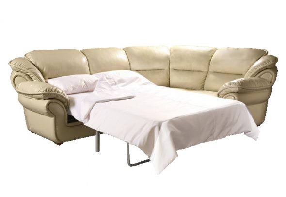 Canapé d'angle en cuir de luxe