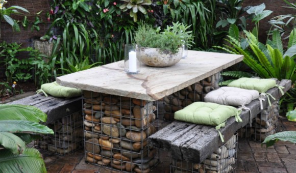 Mobilier de jardin en pierre