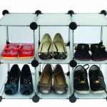 Étagère à chaussures en verre