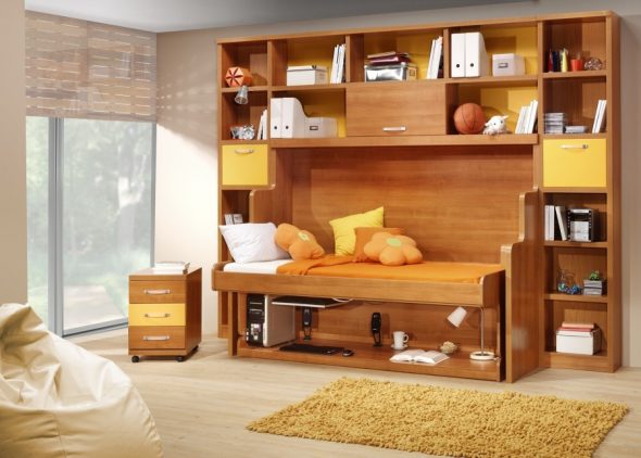 Table de lit transformateur