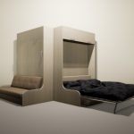 Coin armoire-lit-canapé dans le plié et déplié