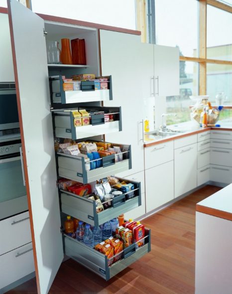 Armoires de cuisine coulissantes