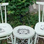 Sedie decoupage in stile provenzale