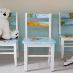 Sedie decoupage in diversi stili di design
