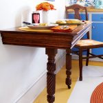 Console en bois dans la cuisine
