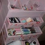 Coffre pour ranger toutes sortes d'accessoires de couture