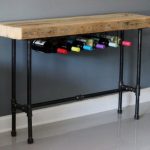 Console de cuisine avec porte-bouteilles