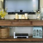 Console dans le salon