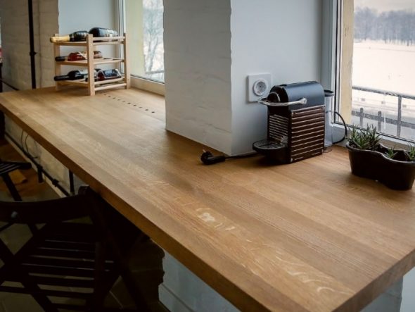 Tablero superior de madera de haya