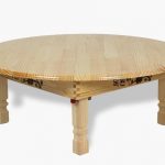 Table ronde en pin massif