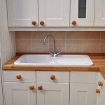 Encimera de cocina de madera a medida.