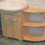 Meuble de salle de bain fait main