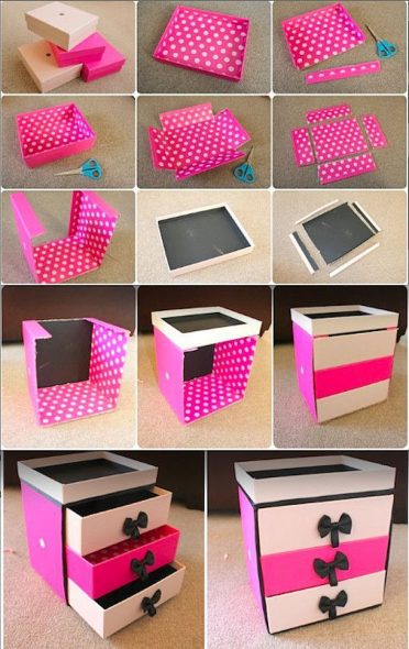 Mini coffre en carton