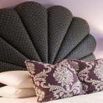 Tête de lit souple en forme de coquille inhabituelle