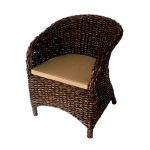 Chaise en osier jacinthe d'eau