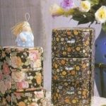 Coffres à fleurs en carton semi-circulaire
