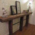 Console en bois faite maison