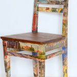 Decoupage Chair Cities