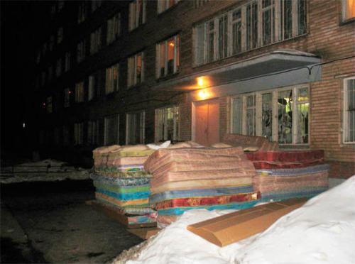 Matelas dans le froid