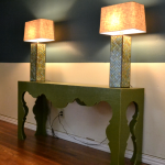 Console verte en MDF