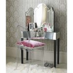 Table miroir avec miroir pliant