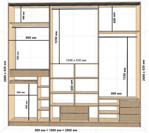 Calculer les dimensions de l'armoire