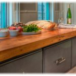 Plateau en bois fiable pour îlot de cuisine