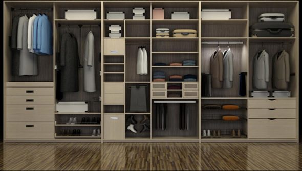 Armoire coulissante avec remplissage