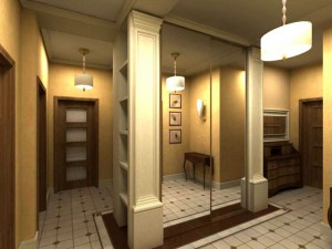 Miroir dans le couloir