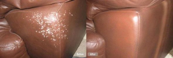 La peau liquide est absorbée par le matériau