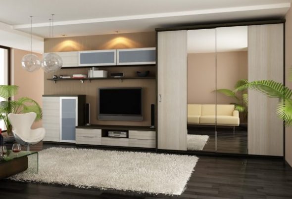 Armoire coulissante dans le salon