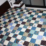 Couvre-lit à carreaux patchwork