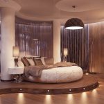 Lit rond pour une chambre insolite