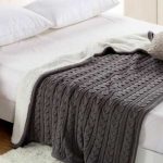 Couverture double face douce et moelleuse