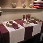 Zwart-wit tafelkleed en mooi decor
