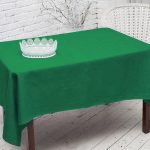 Effen groen tafelkleed