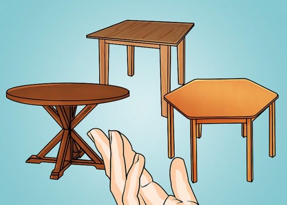 Tafel voor tafelkleed