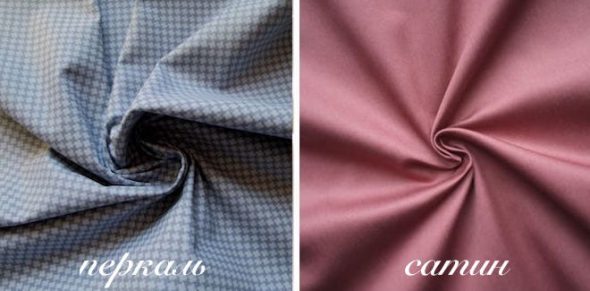 Percale et satin