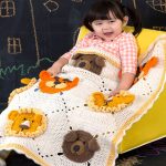 Couverture animale au crochet