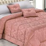 Couvre-lit Jacquard épais et chaud rose