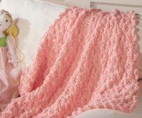 Couverture bébé rose