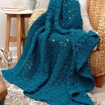 Couverture faite main chic avec un motif inhabituel