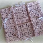 Couverture bébé en coton rose clair