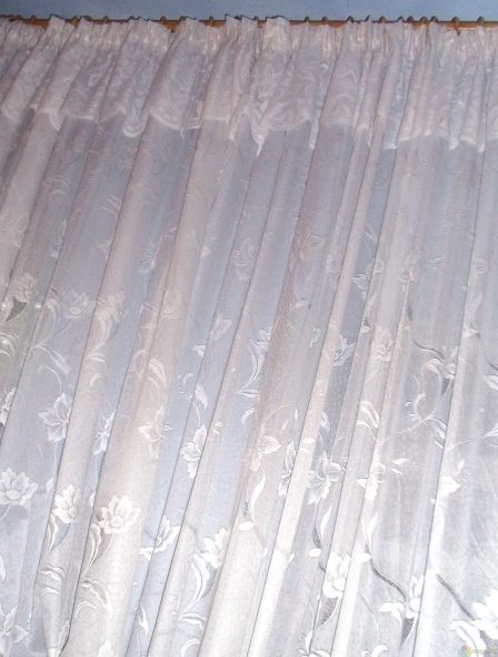 Tulle après amidonnage