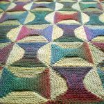 Bobines tricotées à motifs plaid